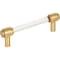 Jeffrey Alexander 96 mm Center-to-Center Brushed Gold Carmen Cabinet Bar Pull 775-96BG - alternate 1